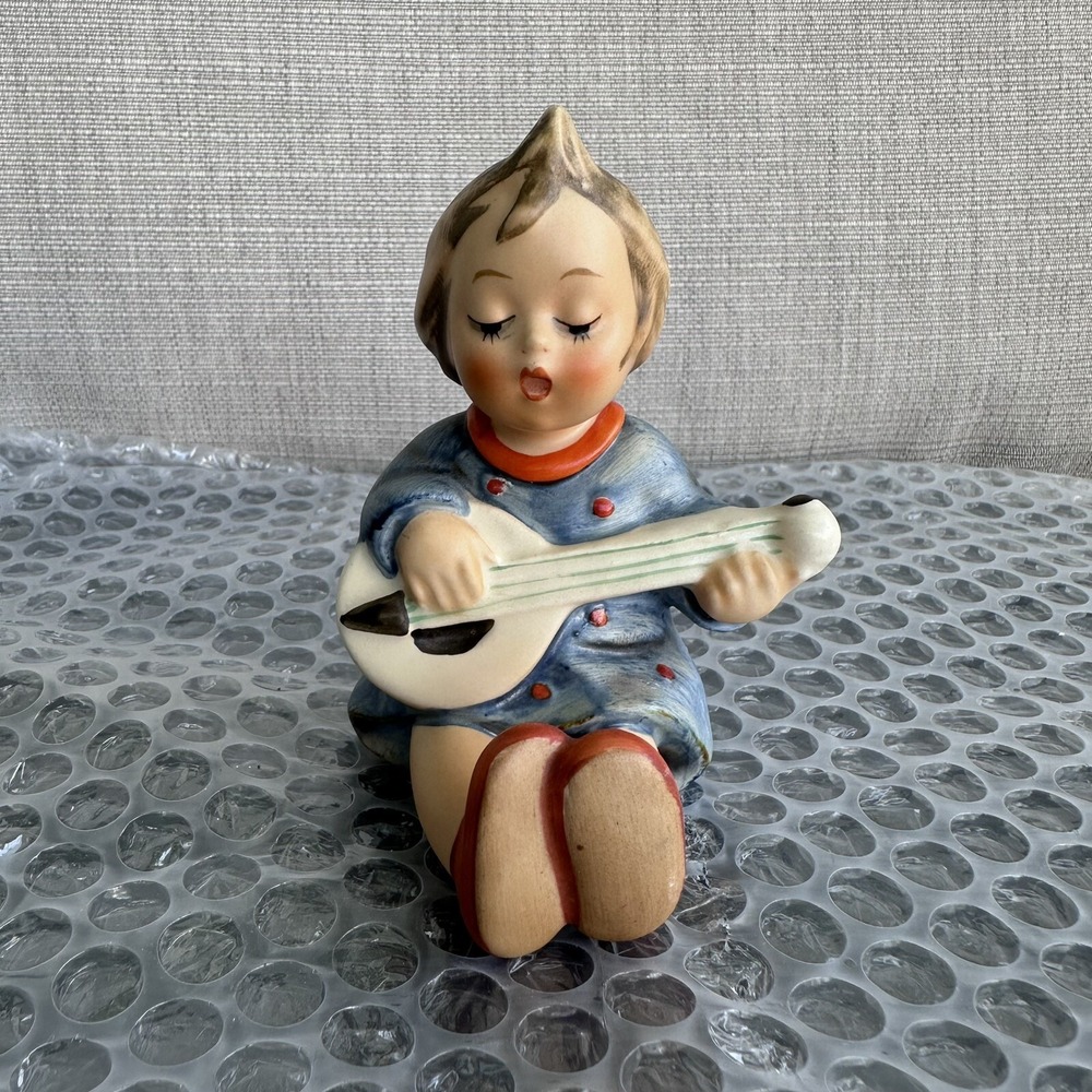 HUMMEL #53 Joyful TMK3 1960's Germany Goebel Damaged On Back Glued